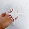 16 Metre White Party Decorations, Star, Circle, Dots Paper Streamers,