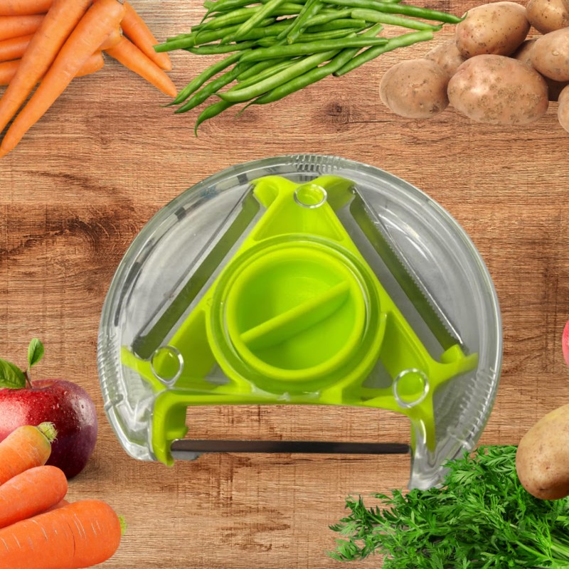 Swift 3-in-1 Vegetable and Fruit Peeler, Cutter with Stainless Steel