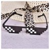 Thug Life Sunglasses Pixelated Mosaic Sunglasses,Party Glasses,Retro And Nostalgic,Funny Glasses,Photo