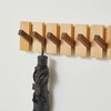 QUELLANCE Wood Coat Rack Wall Mount, Coat Hooks Hanger Wall
