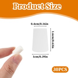 30PCS Kitchen Sink Rack Feet, Replacement Rubber Feet Fit Various Sink Grid Fit Kohler, Rubber Bumpers Kitchen Replacement Accessories for Home Grid Grill (White)