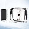 Oderra 2 Borse da Valigia Trasparente, TSA Beauty Case da