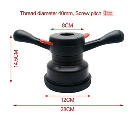 Wheel Balancer Tire Change Tool Nut Wheel Balancer Quick Release Wing Nut & Pressure Cup Hub Tire Balancer(Thread Diameter 40mm, Pitch 3mm)