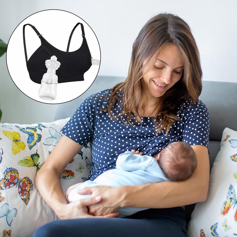 Wisebom Nursing Bras Breastfeeding, Hands Free Pumping Bras, Comfortable No