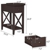 ChooChoo End Table, MDF Material Flip Top Narrow End Table