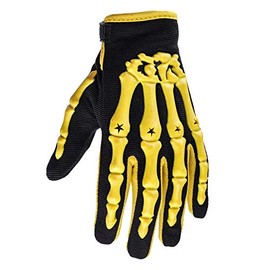 Typhoon Helmets Youth Gloves Motocross Off Road ATV UTV Yellow Medium