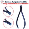Distal End Cutter Long Handle with Safety Hold Tungsten Carbide