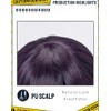 KIRA KIRA Anime Cosplay Wig Women 35cm Deep Purple Ponytail