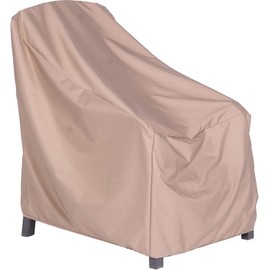 Hanover Outdoor Furniture Cover for Recliner, Waterproof, Weatherproof, and UV-Resistant Polyester Cover for Strathmere, Ventura, and Madrid Patio Chairs, 35.43" D x 30.3" W x 35.43" H, Tan