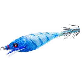 DUEL Sutte Puka 3.0 inches (75 mm) Blue Luminous Blue Head Squid Fishing Dropper