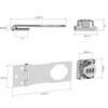 Keyless Combination Lock 3-Digit Combination Lock for Doors & Drawers