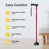 Rehaescort Walking Cane for Men & Women - Folding, Adjustable,