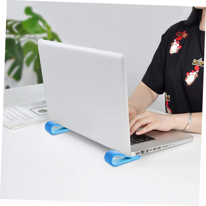 STOBOK 4pcs Laptop Cooling Holder Riser Anti-Skid Notebook Stand for