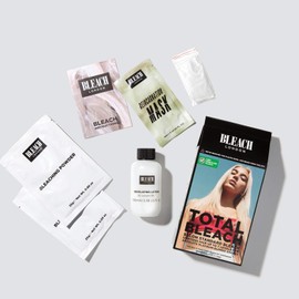 (Pack of 3) Bleach London Total Bleach hair Kit & White Toner hair Kit & White Heat Hair Colourant 150ml