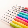 Crochet Hooks Set, 12 Pcs Full Size Crochet Set, Ergonomic