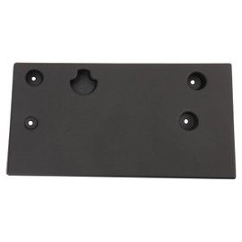 TRQ Front License Plate Bracket Black Compatible with 2018-2022 Alfa Romeo Stelvio AR1068101