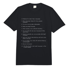 10 Reasons to Learn Sign Language Shirt, ASL Gifts Comfort Colors Adult Heavyweight T-Shirt