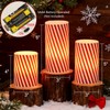 Wondise Christmas Flameless Flickering Pillar Candles with Remote Timer