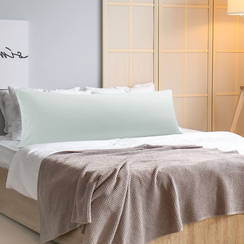 PiccoCasa Body Pillow Cover Envelope Microfiber Solid Scandinavian Long Pillow