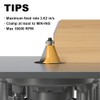 XDENGP 22.5 Degree Chamfer Router Bit with 1 Inch Cutting