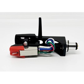 Cartridge and Stylus, Elliptical needle and Black Headshell with mounting bolts for Pioneer PL50, PL518, PL512, PL530, PL630, PLA45D, PLA35, PL516, PL88FS, PL61