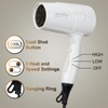 Travel Compact Hair Dryer, 1875W Lightweight Blow Dryer with Detachable