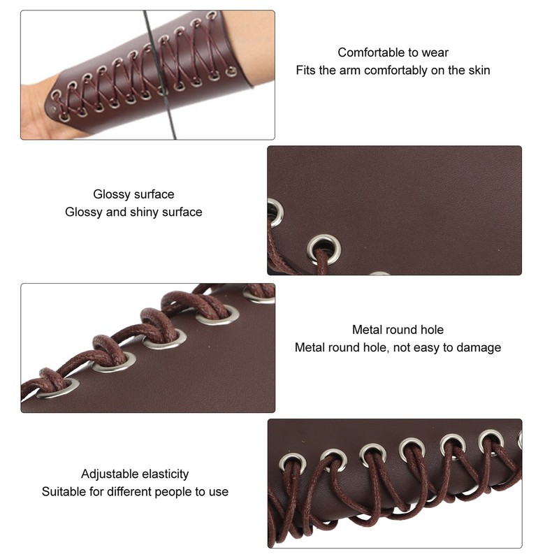 Archery Arm Gurad Artificial Leather Durable Skin Friendly Arm Protection