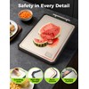 Titanium Cutting Board for Kitchen, Double Sided Non Toxic Titanium