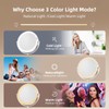 FRANO Makeup Mirror with Magnification (1X/10X), 8" Round Magnifying Vanity