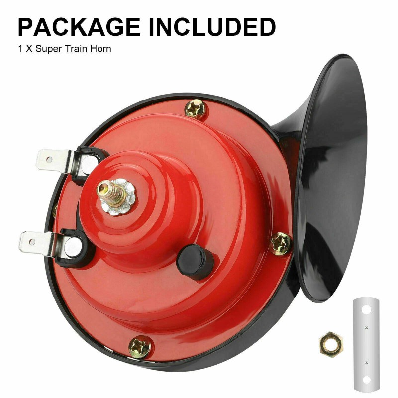12V Super Loud Train Horn Waterproof for Motorcycle Car Truck