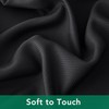 Biscaynebay Textured Fabric Round Tablecloths 60", Black Table Cloth Water