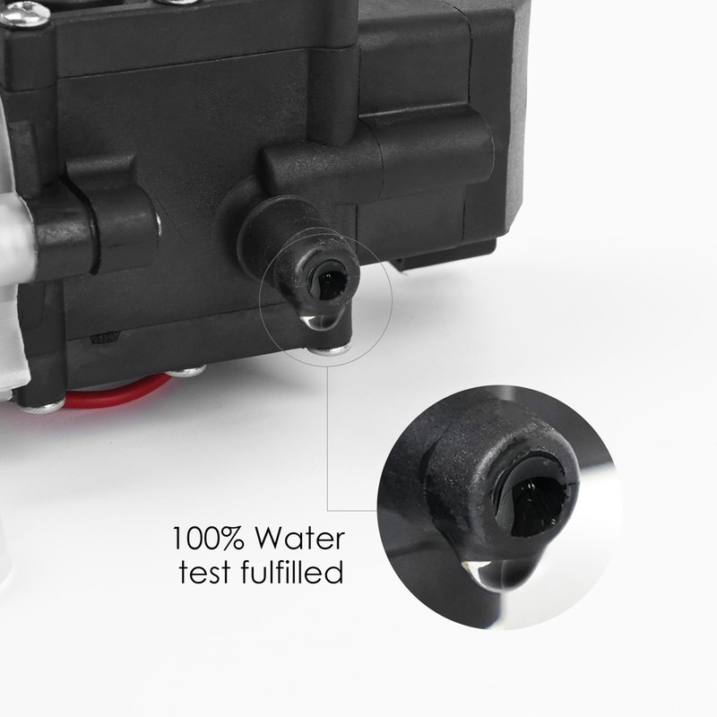 12V Diaphragm Water Pump with Pressure Switch – 1.2 GPM
