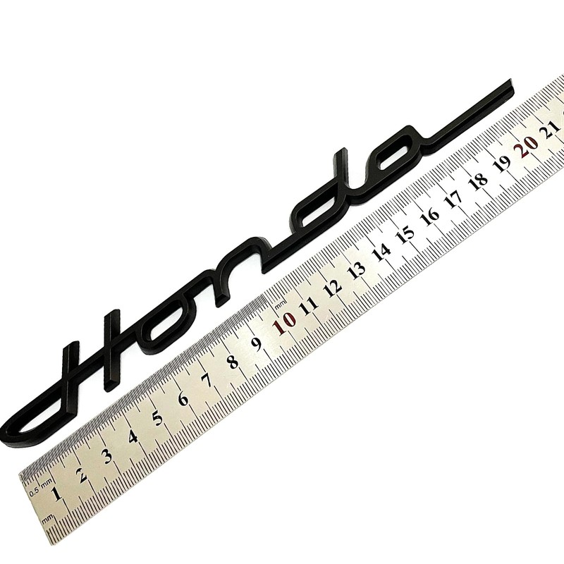 TOUFEIYUAN 1pc Honda Classic Emblem Plating Cursive 215mm x 23mm