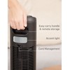 HOLMES 42" Digital Tower Fan with Accent Light, ClearRead Display,