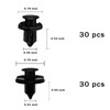 200PCS Car Retainer Clips Plastic Fasteners Kit, Popular Sizes Auto