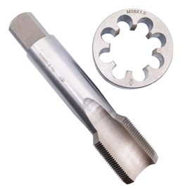 HSS M38 x 1.5mm Tap and M38 x 1.5mm Die Metric Thread Right Hand