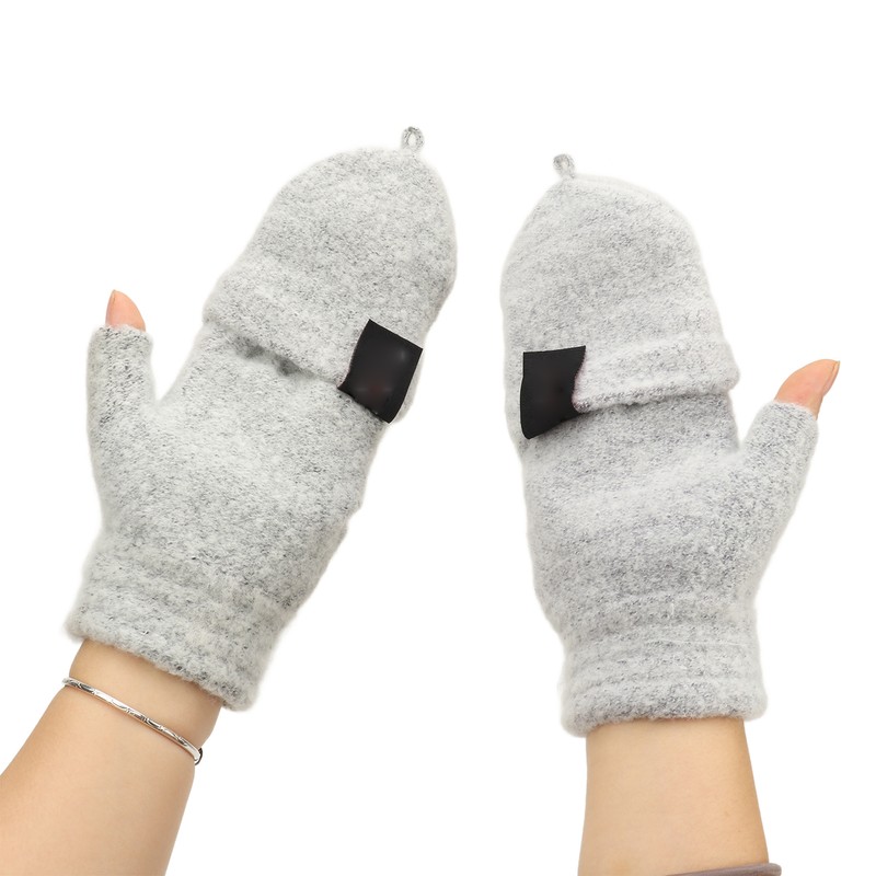 1Pair USB Heated Gloves Adjustable Temperature Electric Heated Gloves for