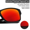 Alphax Fire Red Optimized Polarized Engraved Replacement Lenses for Oakley