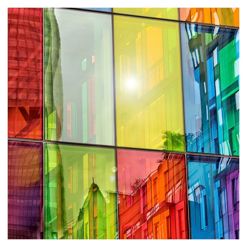 BDF CABL Decorative Window Film Transparent Color Blue - 36in