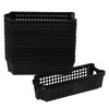 Drephia 12 Pack Plastic Slim Storage Basket, 10.43" x 3.74"
