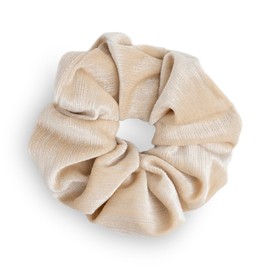 SXQLYH Scrunchie Velvet Velvet Elastics, Large Hair Scrunchie, Thick, Soft, Comfortable, Shiny Velvet Hair Elastic, Scrunchies, Ponytail Holder, Hair Bobble for Women, Thick Long Hair (Beige)