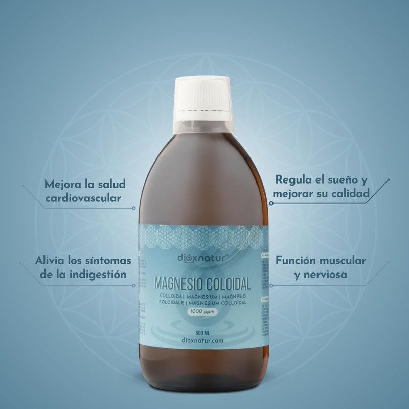 Dioxnatur Pure Magnesium 500ml Magnesium Colloidal Liquid 50ppm - Natural