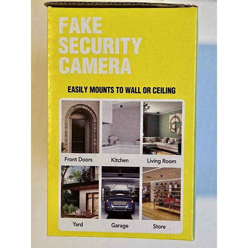 Greenbrier Security Camera Fake CCTV Dome Battery Flashing Red LED