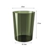 Baoblaze Garbage Container, Waste Paper Bin, Minimalist Round Dustbin, Clear
