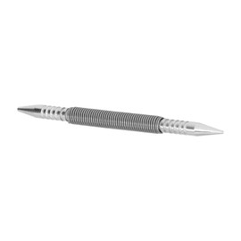 Nail Setter, Double Head Nail Head Center Punch Small Compact Metal Spring Nail Punch for Woodworking