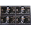Unbranded Blacked Out $100 Bill Benjamin Franklin Card Stickers/Skins 4pk