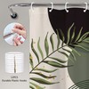 Dark Green Boho Shower Curtain 60Wx72H Black Green Modern Bohemian