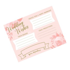 Lillian Rose SH710 WC 24 Bridal Shower Wishes Cards, Multi