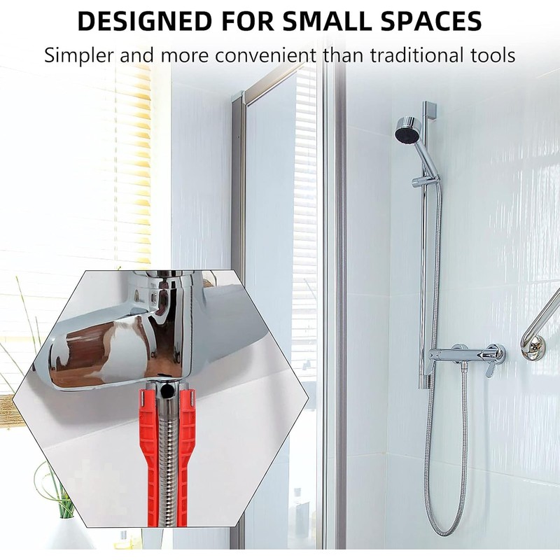 Ninoclar 14-in-1 Multi-Functional Wrench for Toilet, Sink, Bathroom, Kitchen Plumbing