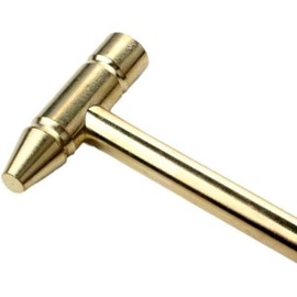 6-in-1 Mini Multi-Tool for Precision Repair, Brass and Steel Hammer with Screwdrivers for Electronics, Watches, Glasses andJewelry, Compact DIY Kit for Men